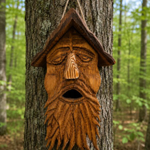 Wood Sprit Birdhouse