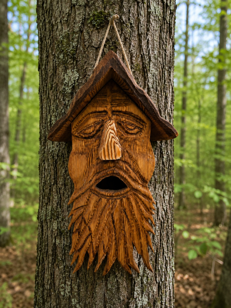 Wood Sprit Birdhouse
