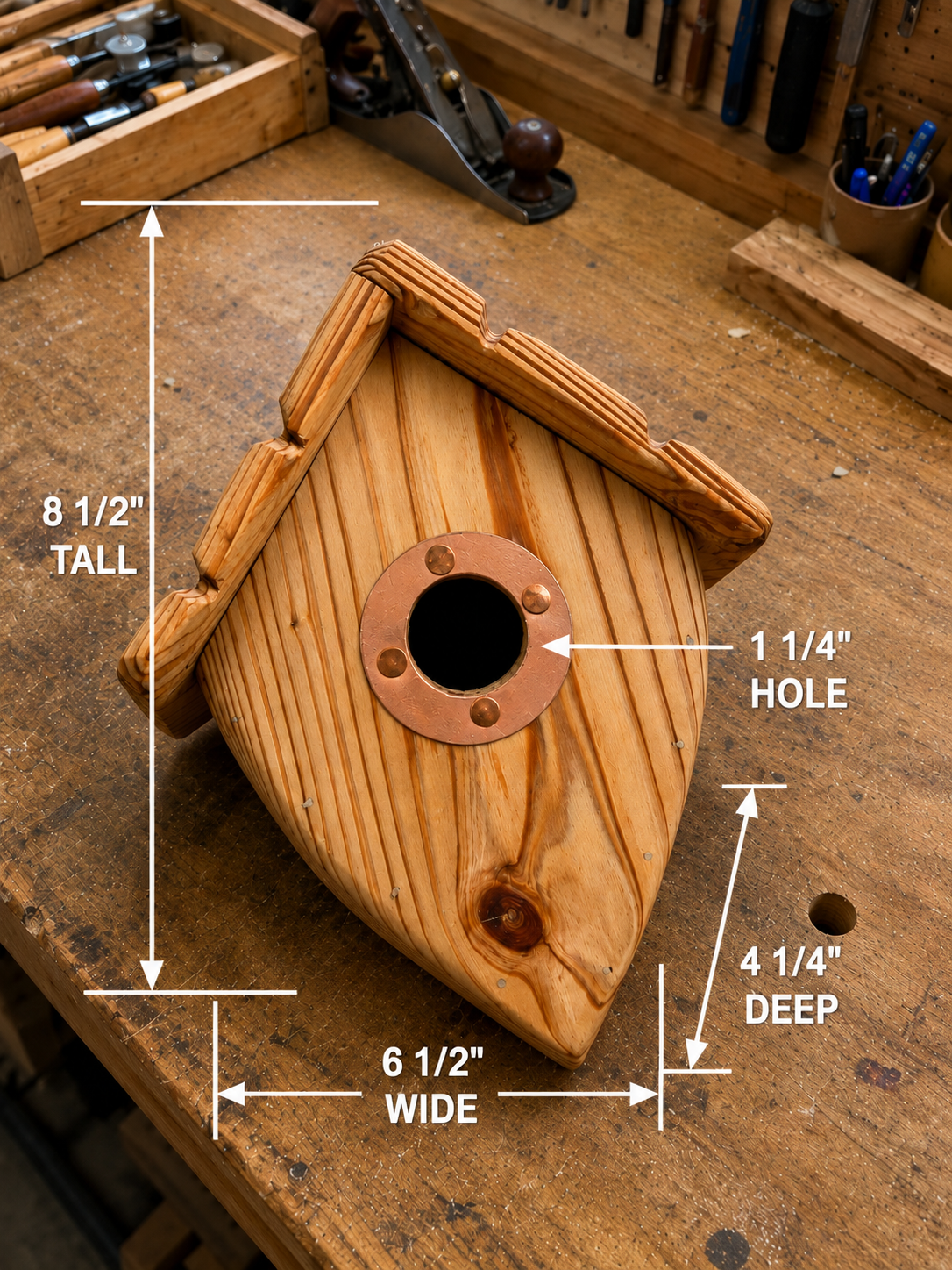 Rustic Acorn Bird home - Image 4