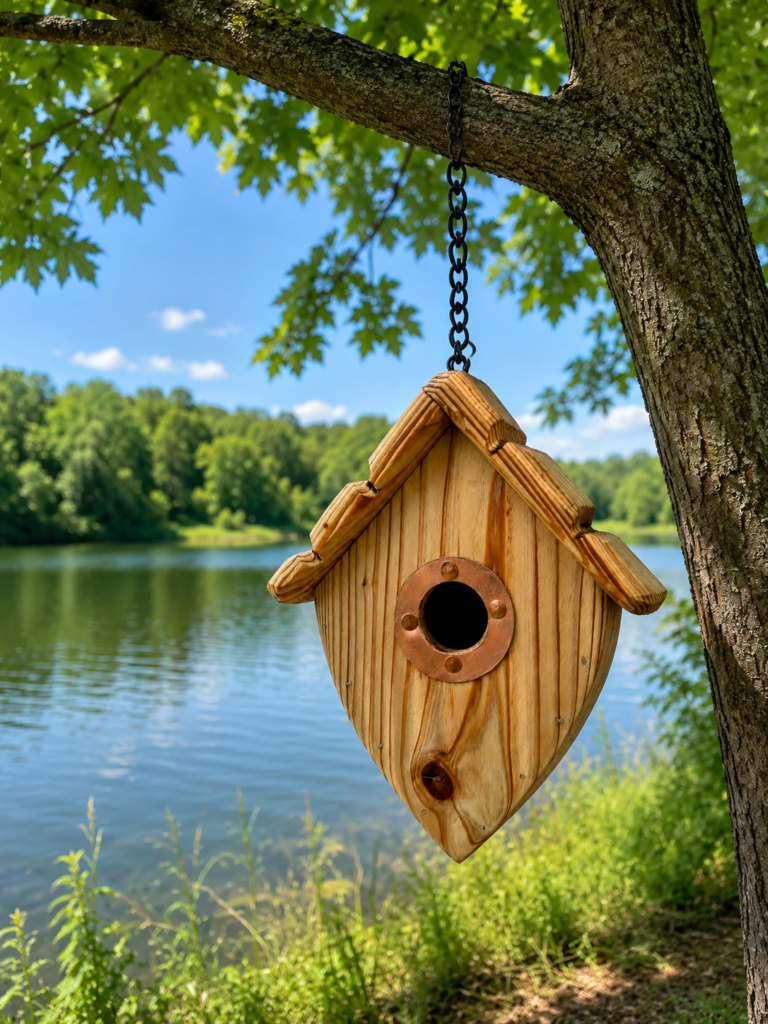 Rustic Acorn Bird home