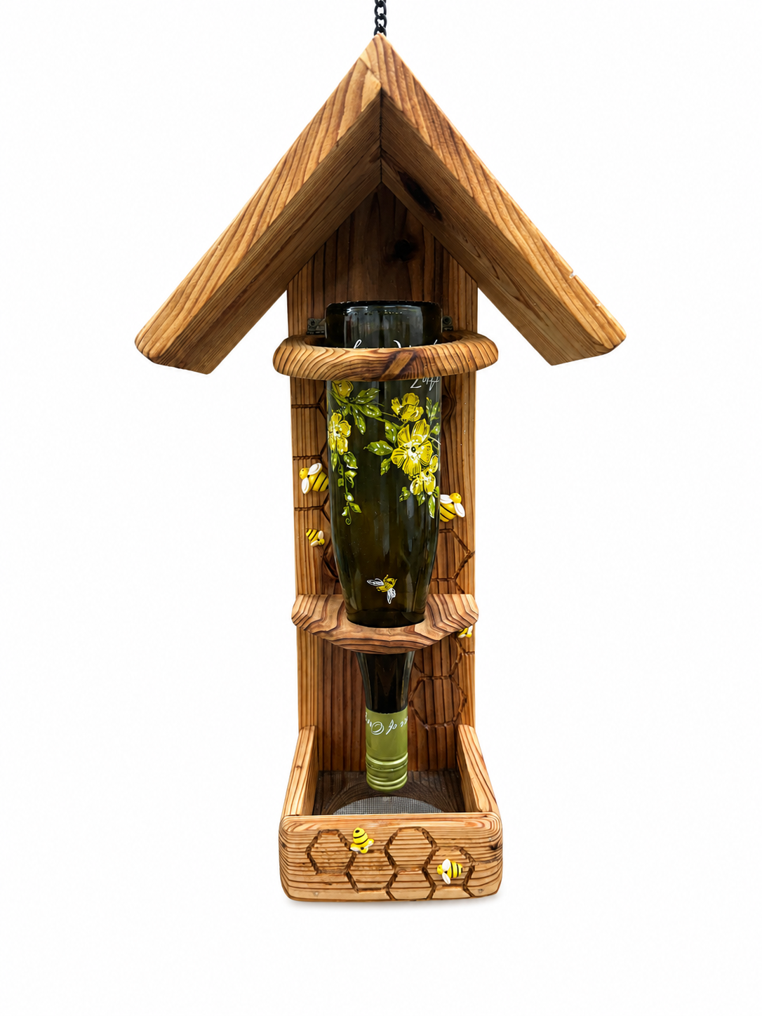 HoneyBee Wine Bottle Bird Feeder - Image 11