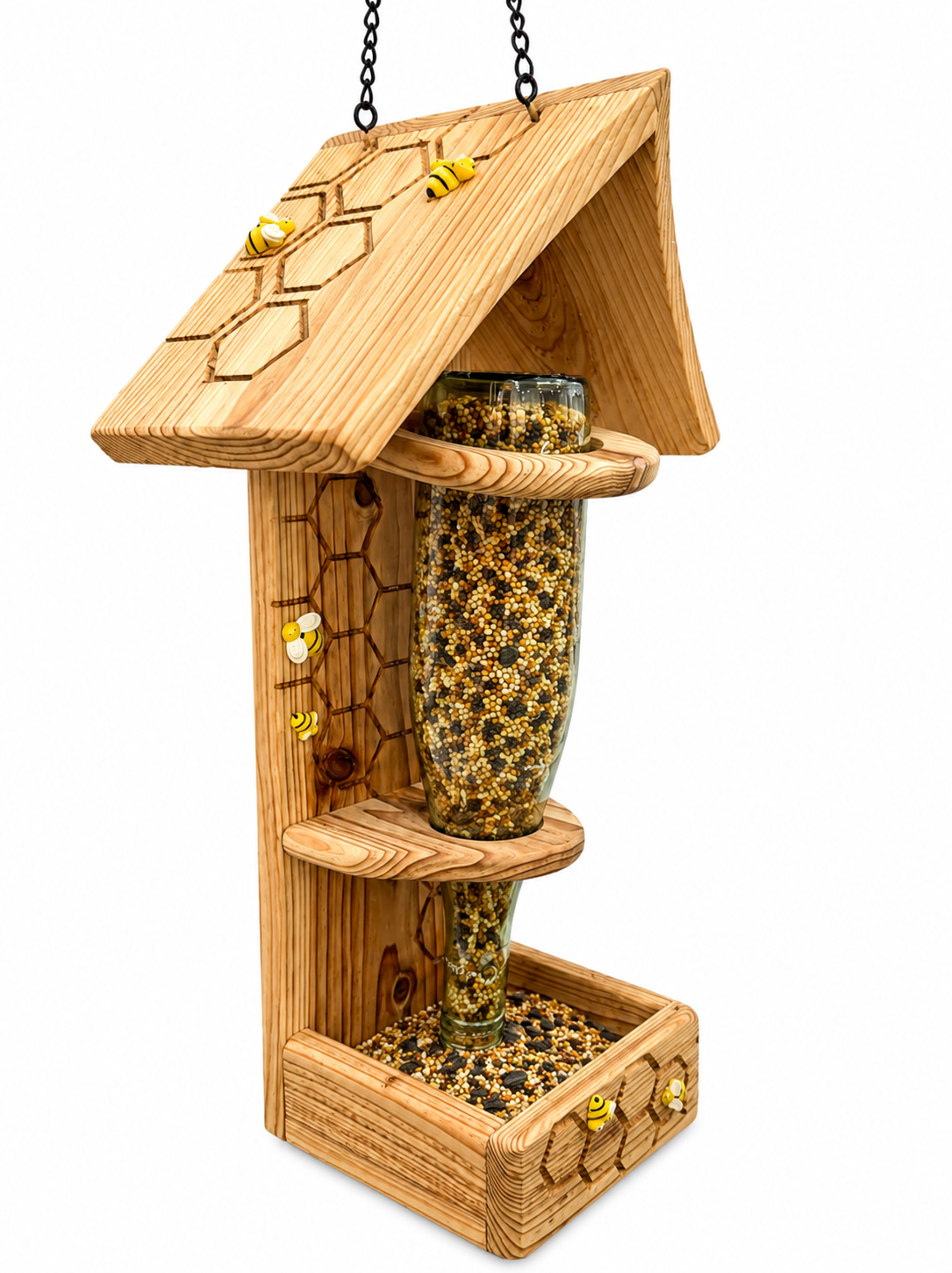HoneyBee Wine Bottle Bird Feeder - Image 15