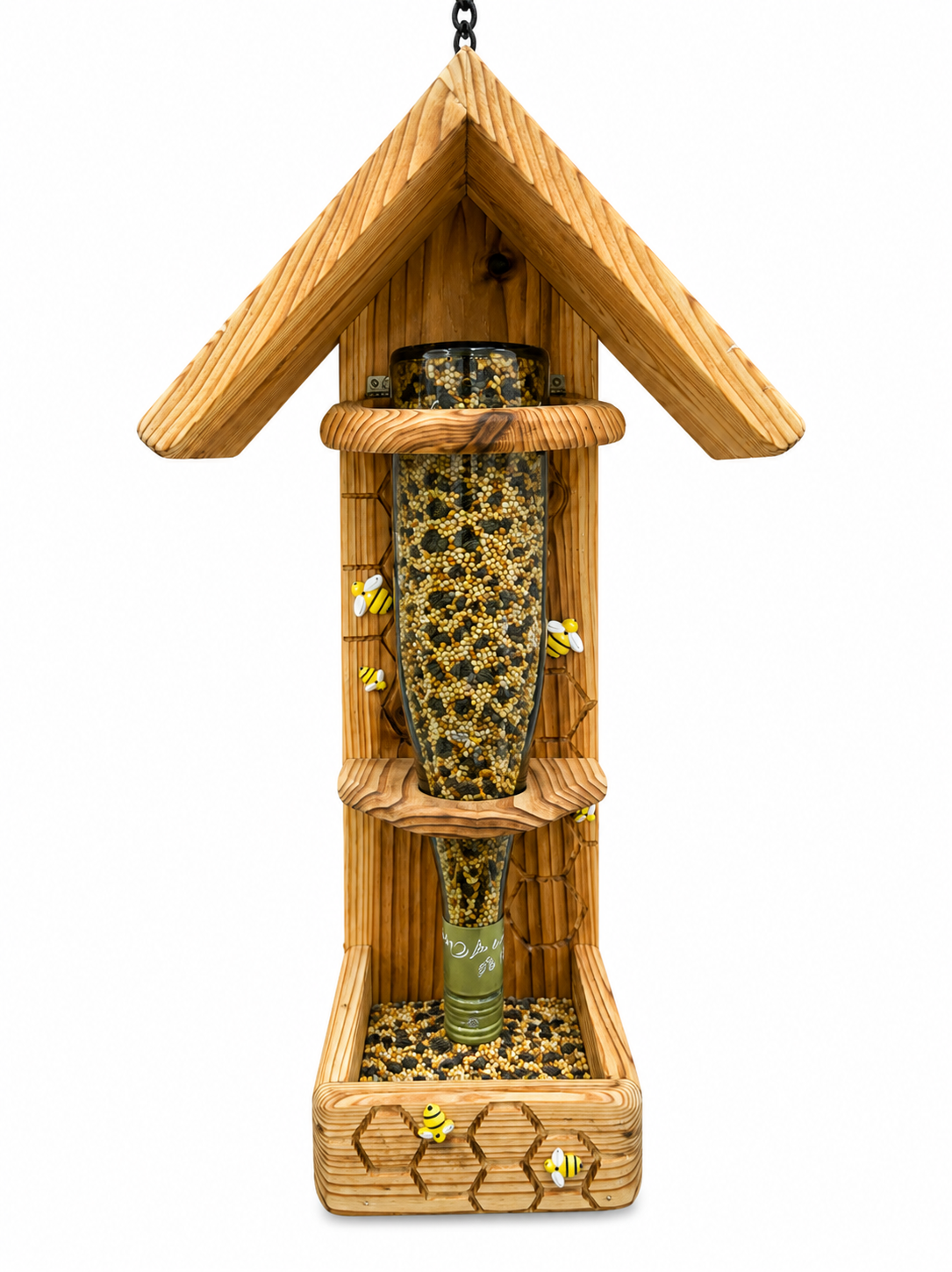 HoneyBee Wine Bottle Bird Feeder - Image 16