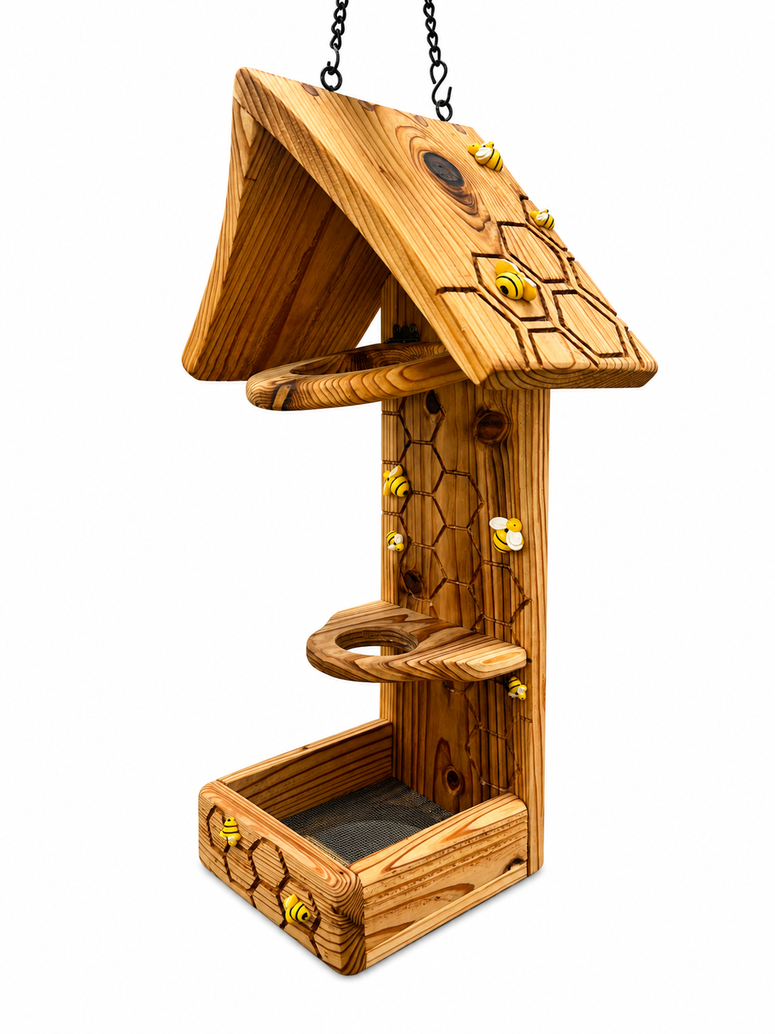 HoneyBee Wine Bottle Bird Feeder - Image 7